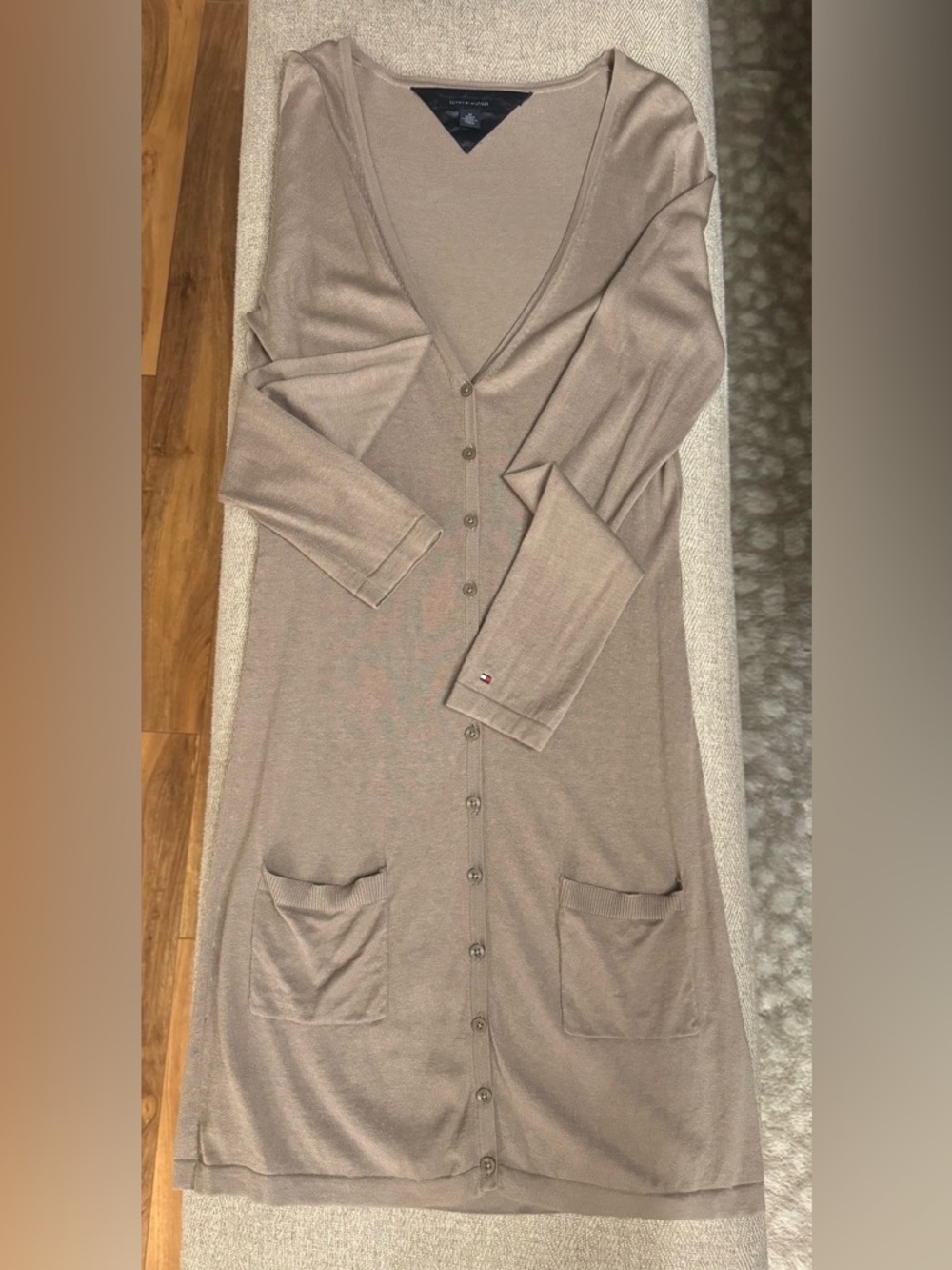 Tommy Hilfiger Silk Blend Cardigan Sweater, Medium